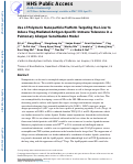 Cover page: Use of Polymeric Nanoparticle Platform Targeting the Liver To Induce Treg-Mediated Antigen-Specific Immune Tolerance in a Pulmonary Allergen Sensitization Model