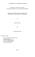 Cover page: The politics of criminal law reform : a comparative analysis of lower court decision-making