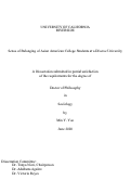 Cover page: Sense of Belonging of Asian American College Students at a Diverse University