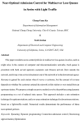 Cover page: Near optimal admission control for multiserver loss queues in series