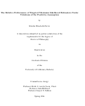 Cover page: The Relative Performance of Targeted Maximum Likelihood Estimators Under Violations of the Positivity Assumption