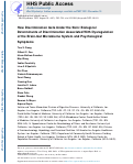 Cover page: How Discrimination Gets Under the Skin: Biological Determinants of Discrimination Associated With Dysregulation of the Brain-Gut Microbiome System and Psychological Symptoms