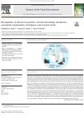 Cover page: Microplastics in African ecosystems: Current knowledge, abundance, associated contaminants, techniques, and research needs