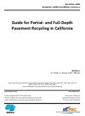 Cover page: Guide for Partial- and Full-Depth Pavement Recycling in California