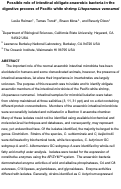 Cover page: Possible role of intestinal obligate anaerobic bacteria in the digestive process of pacific white shrimp litopenaeus vannamei