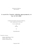 Cover page: A search for <i>R</i>-parity violating supersymmetry at the 13 TeV LHC