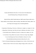 Cover page: Common Data Element for Disorders of Consciousness: Recommendations from the Working Group on Therapeutic Interventions