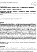 Cover page: Seasonal changes of whole root system conductance by a drought-tolerant grape root system