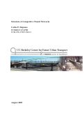 Cover page: Structure of Competitive Transit Networks