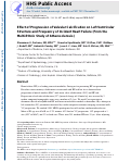 Cover page: Effect of Progression of Valvular Calcification on Left Ventricular Structure and Frequency of Incident Heart Failure (from the Multiethnic Study of Atherosclerosis)