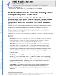 Cover page: Sex-Related Differences in the Relationship Between β-Amyloid and Cognitive Trajectories in Older Adults