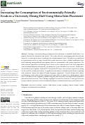 Cover page: Increasing the Consumption of Environmentally Friendly Foods in a University Dining Hall Using Menu Item Placement.