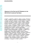 Cover page: Alignment of the Pixel and SCT Modules for the 2004 ATLAS Combined Test Beam
