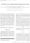 Cover page: Activatable T1 and T2 Magnetic Resonance Imaging Contrast Agents