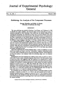 Cover page: Subitizing: An analysis of its component processes. Journal of Experimental Psychology: General, 111, 1‑22.