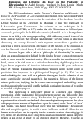 Cover page: Review: <em>Humanism and Libraries: An Essay on the Philosophy of Librarianship</em> by André Cossette and translated by Rory Litwin