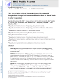 Cover page: The Association of Posttraumatic Stress Disorder With Longitudinal Change in Glomerular Filtration Rate in World Trade Center Responders