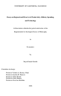 Cover page: Essays on regional and firm-level productivity, military spending, and technology