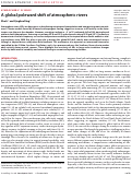Cover page: A global poleward shift of atmospheric rivers.