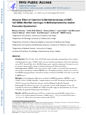 Cover page: Adverse effect of catechol-O-methyltransferase (COMT) Val158Met met/met genotype in methamphetamine-related executive dysfunction