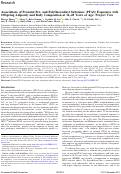 Cover page: Associations of Prenatal Per- and Polyfluoroalkyl Substance (PFAS) Exposures with Offspring Adiposity and Body Composition at 16-20 Years of Age: Project Viva.