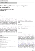 Cover page: 5-Aza-2′-deoxycytidine stress response and apoptosis in prostate cancer