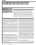 Cover page: A comparative genomics multitool for scientific discovery and conservation