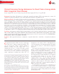 Cover page: Clinical Outcomes During Admissions for Heart Failure Among Adults With Congenital Heart Disease