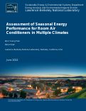 Cover page: Assessment of Seasonal Energy Performance for Room Air Conditioners in Multiple Climates