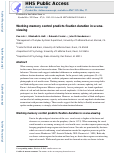 Cover page: Working memory control predicts fixation duration in scene-viewing.