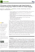 Cover page: Assessment of Motor Dysfunction with Virtual Reality in Patients Undergoing [123I]FP-CIT SPECT/CT Brain Imaging