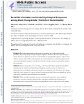 Cover page: Racial Discrimination and Acute Physiological Responses Among Black Young Adults: The Role of Racial Identity