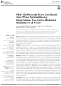Cover page: PK11195 Protects From Cell Death Only When Applied During Reperfusion: Succinate-Mediated Mechanism of Action