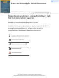 Cover page of Cross-climate analysis of energy flexibility in high thermal mass radiant systems