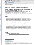 Cover page: Multisensory Facilitation of Working Memory Training.