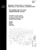 Cover page: The Oxidation State of Ce in the Sandwich Molecule Cerocene