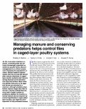 Cover page: Managing manure and conserving predators helps control flies in caged-layer poultry systems