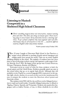 Cover page: Listening to Marisol: Groupwork in a Sheltered High School Classroom