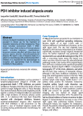 Cover page: PD-1 inhibitor induced alopecia areata