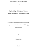 Cover page: Epidemiology of Malignant Tumors among HIV-infected Population in China