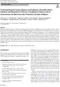 Cover page: Understanding the Unique Barriers and Facilitators that Affect Men’s Initiation and Retention in HIV Care: A Qualitative Study to Inform Interventions for Men Across the Treatment Cascade in Malawi