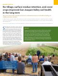 Cover page: No-tillage, surface residue retention, and cover crops improved San Joaquin Valley soil health in the long term