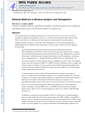 Cover page: Network Medicine in Disease Analysis and Therapeutics