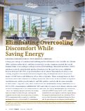 Cover page: Eliminating Overcooling Discomfort While Saving Energy