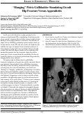 Cover page: “Hanging” Pelvic Gallbladder Simulating Occult Hip Fracture Versus Appendicitis