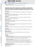 Cover page: Combined Assessment of Pulmonary Ventilation and Perfusion with Single-Energy Computed Tomography and Image Processing