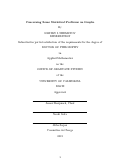 Cover page: Concerning Some Statistical Problems on Graphs