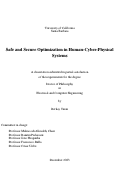 Cover page: Safe and Secure Optimization in Human-Cyber-Physical Systems