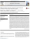 Cover page: Differences between emissions measured in urban driving and certification testing of heavy-duty diesel engines