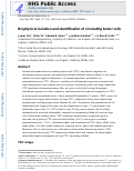 Cover page: Biophysical isolation and identification of circulating tumor cells